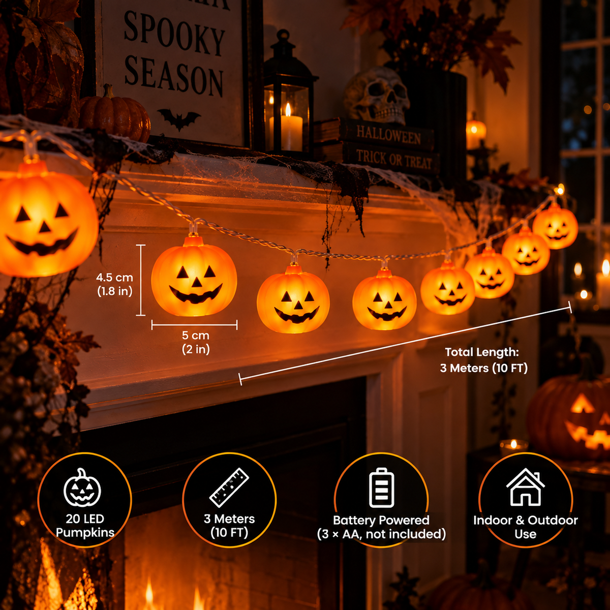 Pumpkin String Lights