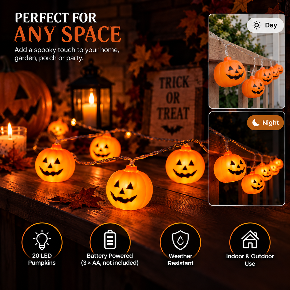 Pumpkin String Lights